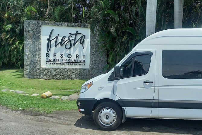 Transfer FROM Caldera Cruises or Fiesta Hotel to SJO Airport Area - Inclusions of Your Journey