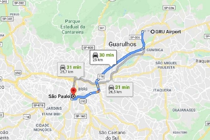 TRANSFER Guarulhos Airport (Gru) & Hotel X in & Out