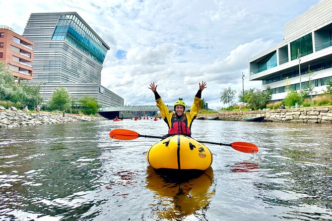 Urban Packraft Tour Down Akerselva River Through Central Oslo