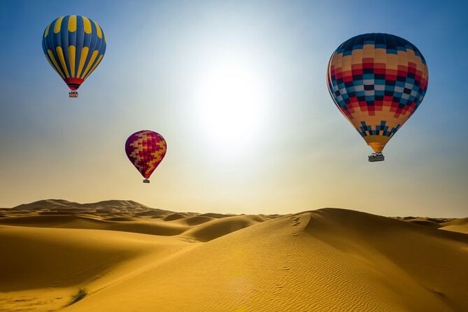 Amazing Dubai Beautiful Desert By Hot Air Balloon ( Falcon Show ) and Camel Ride - Dubai Location
