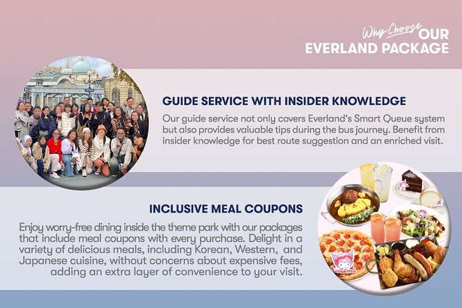 Everland Transfer + Admission Ticket With Meal Coupon - Additional Information