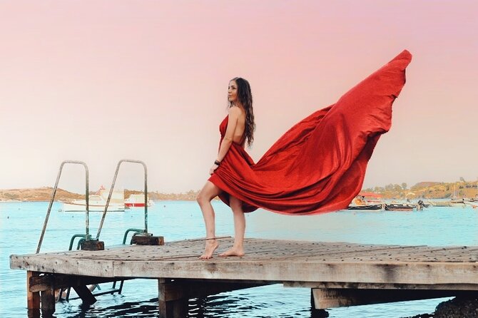 FLYING DRESS PHOTO SHOOT in Foca