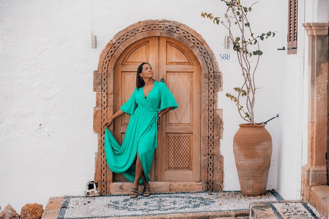 Flying Dress Professional Vacation Photoshoot in Rhodes - Meeting Point Details