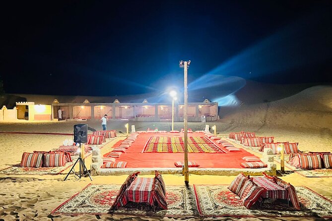 New Year Celebration 2023 Abu Dhabi Desert: Dune Bashing,Music&Dance,BBQ Dinner - Event Logistics and Details