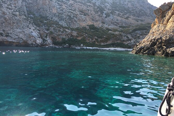 Powerboat Tour Rodopou Peninsula, Menies Beach and Theodorou Island Half Day - Pricing and Cancellation Policy