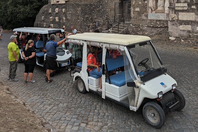 Rome: Appian Way Golf Cart Charter With Driver - Private - Bottled Water Inclusion