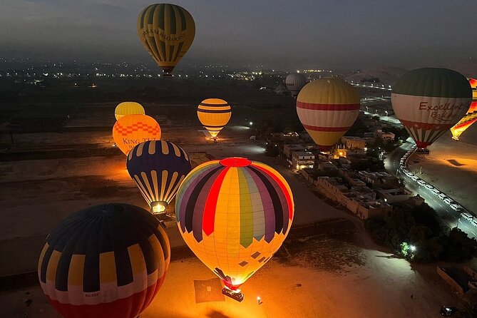 Sunrise Hot Air Balloon Soar Over Luxor.