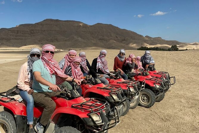 Sunset Desert Quad Bike Safari With Camel Ride and Bedouin Dinner From Hurghada - Essential Items to Bring