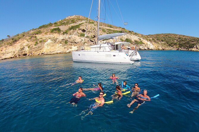Athens Highlights Private Tour With Catamaran Cruise Including Meal - Catamaran Cruise Experience