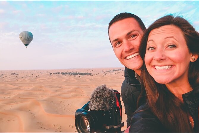 Enjoy Dubai Hot Air Balloon Views From Amazing Dubai - Falcon Show and Camels