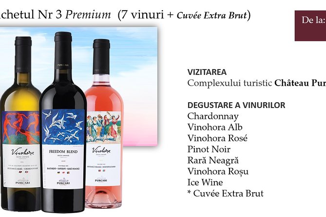 Moldova : WINE Tasting Tour to Winery Château Purcari - Additional Information