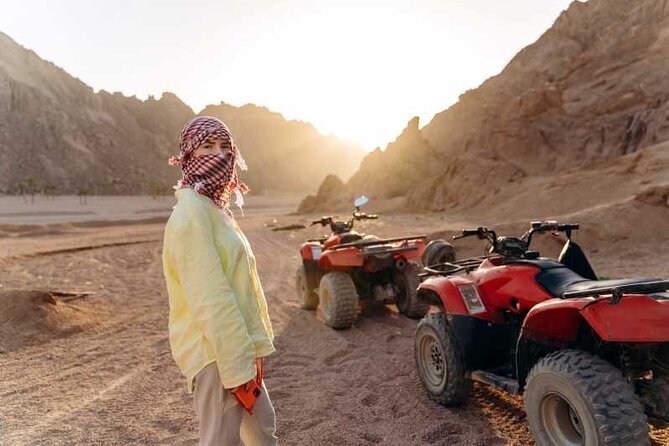 Moto Full Day Desert And Jeep Ride & BBQ Dinner From Marsa Alam - Start Time and Additional Information
