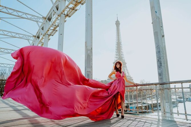Private Flying Dress Photoshoot Experience by the Eiffel Tower - Pricing and Reservations