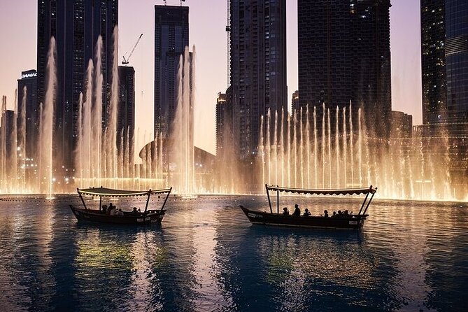 Dubai Fountain Show & Lake Ride Tickets With Transfers Option - Frequently Asked Questions