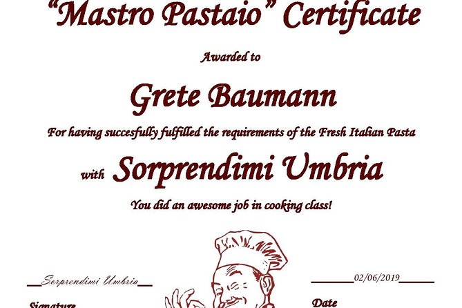 Fun Cooking Class, Lets Make Pasta! - Umbria - Booking Process