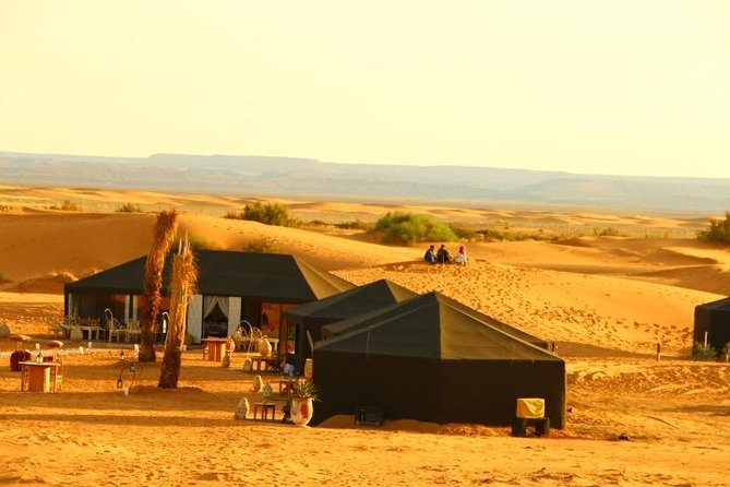 Merzouga: Overnight in Luxury Desert Camp With Camel Ride, Meals & Sandboarding - Booking Details
