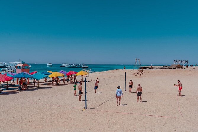 Paradise Island With Lunch, Snorkeling &Water Sports- Hurghada - Exact Pick-Up Time Notification