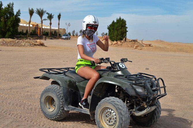 Sunset Quad Bike Safari With Bedouin Dinner and Show From Sharm - BBQ Dinner and Night Show