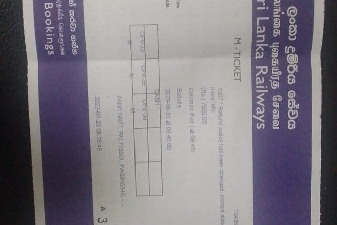 Train Tickets From Kandy to Nuwara Eliya or Hatton Station - Hop-off Stations