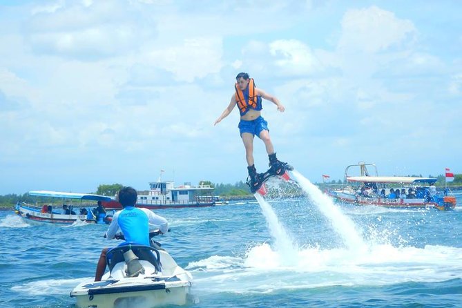Watersport Package Jet Fly Board And Parasailing Adventure - Frequently Asked Questions