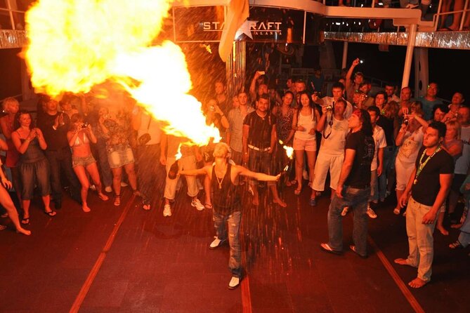 Alanya Starcraft Night Disco Yacht With Foam Party & Transfer - Frequently Asked Questions