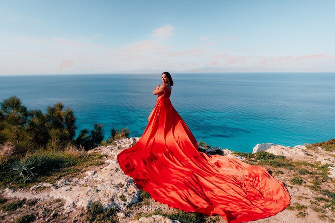 Flying Dress Professional Vacation Photoshoot in Rhodes - Flexible Meeting Arrangements