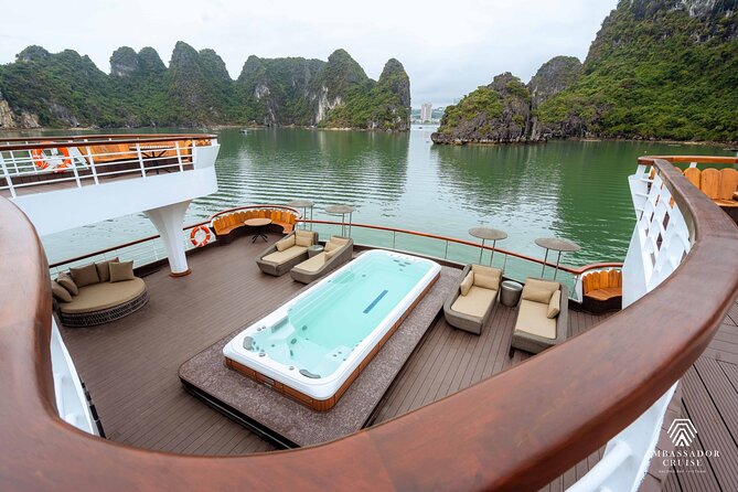 Ambassador Cruise- Luxury Day Trip From Halong Harbor With PICKUP - Pricing and Guarantee