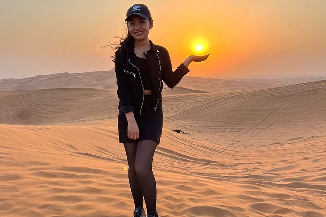 Private Red Dune Desert Safari Camel Ride Premium BBQ Dinner - Included In The Package