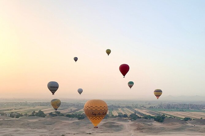 Sunrise Hot Air Balloon Soar Over Luxor. - Spectacular Views of Ancient Landmarks