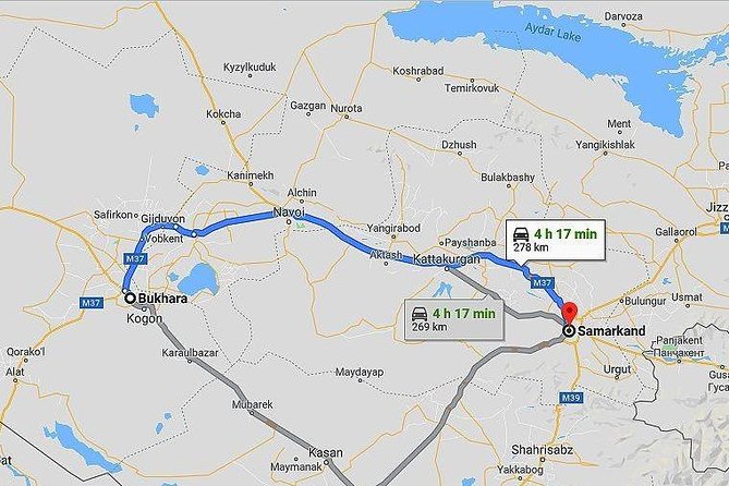 Bukhara - Samarkand Transfer (275 Km) - Pickup Information