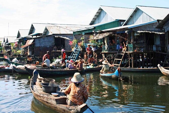 Kampong Phluk Village + Tonle Sap Lake Sunset View