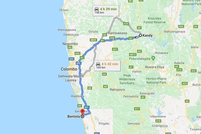Kandy City to Bentota City Private Transfer - Good To Know