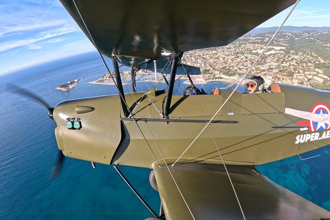 New Biplan Flying Low Over Marseille Bay , Gorgeous Calanques. - Biplane Adventure Overview