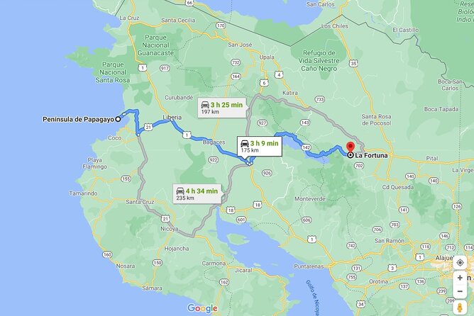 Private Shuttle From Papagayo Peninsula to Arenal Volcano - Good To Know