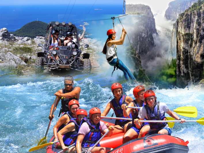 Alanya: Buggy or Quad, Rafting, Jeep, Canyoning, Zipline Tour - Overview of the Adventure Tour