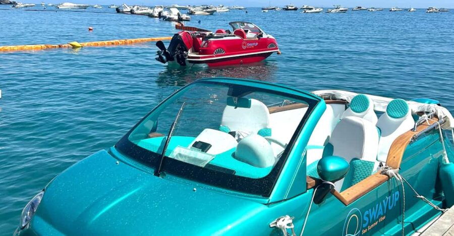 Amalfi & Positano FIAT 500 Off-shore /Boat Tour