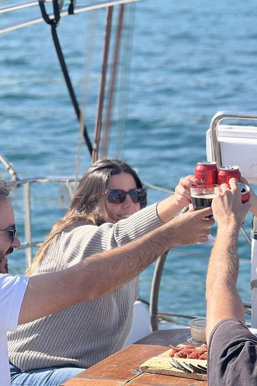 Barcelona: Coastline Sailing With Swim Toys W/ Food & Drinks