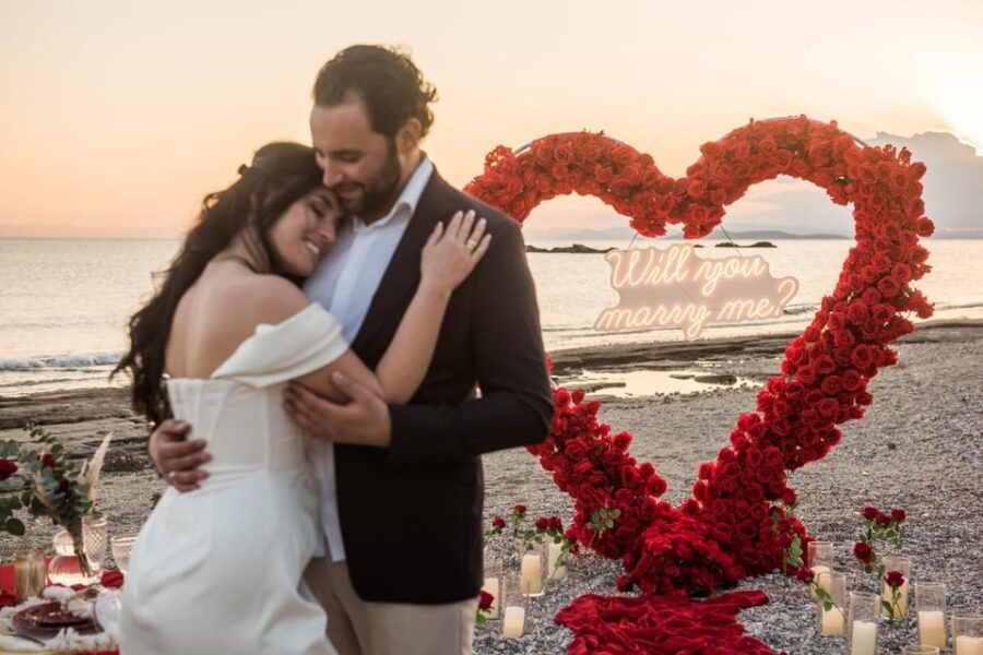Beach Wedding Proposal in the Athenian Riviera - Proposal Experience Overview