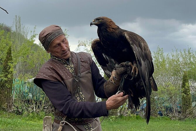 Big Almaty Lake and Falcon Show