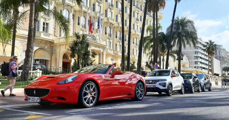 Cannes:private Ferrari Big Tour to Juan Les Pins and Antibes