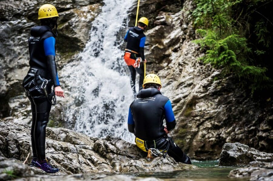 Canyoning Schwarzwasserbach in the Kleinwalsertal