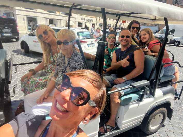 ENG Rome: Trevi Fountain, Piazza Navona Golfcarttour - Overview of the Golfcart Tour
