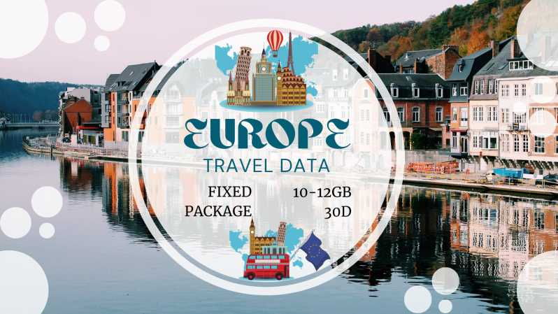 Europe: 4G Esim Unlimited Data Roaming for Tourist