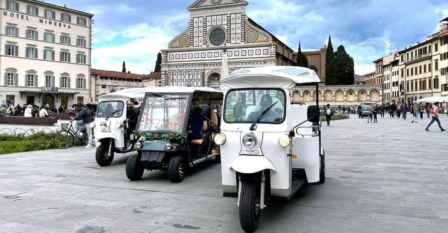 Florence: Electric Tuk-Tuk or Golf Cart City Tour