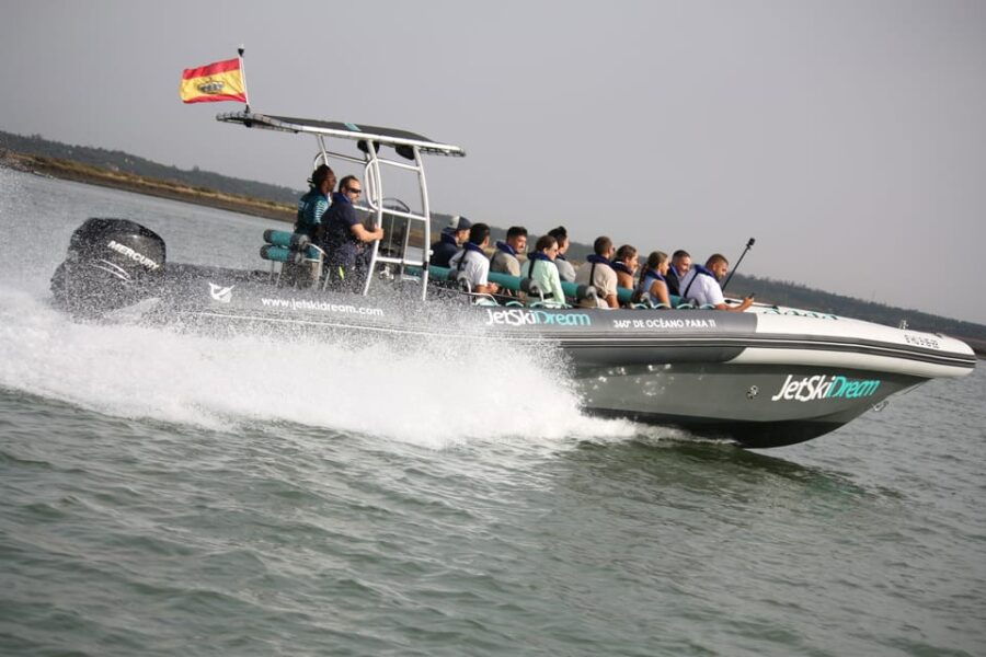 From Huelva: Algarve Coast and Tavira Island Speedboat Tour