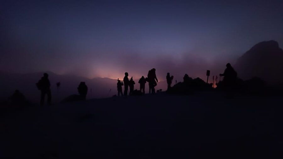 From La Raya: Night Snowshoe Tour in Asturias