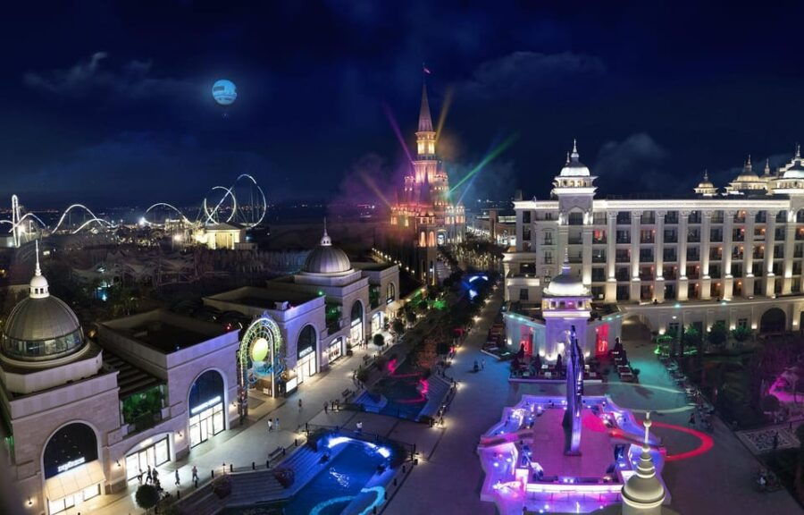 From Side: Land Of Legends Night Show With Transfer