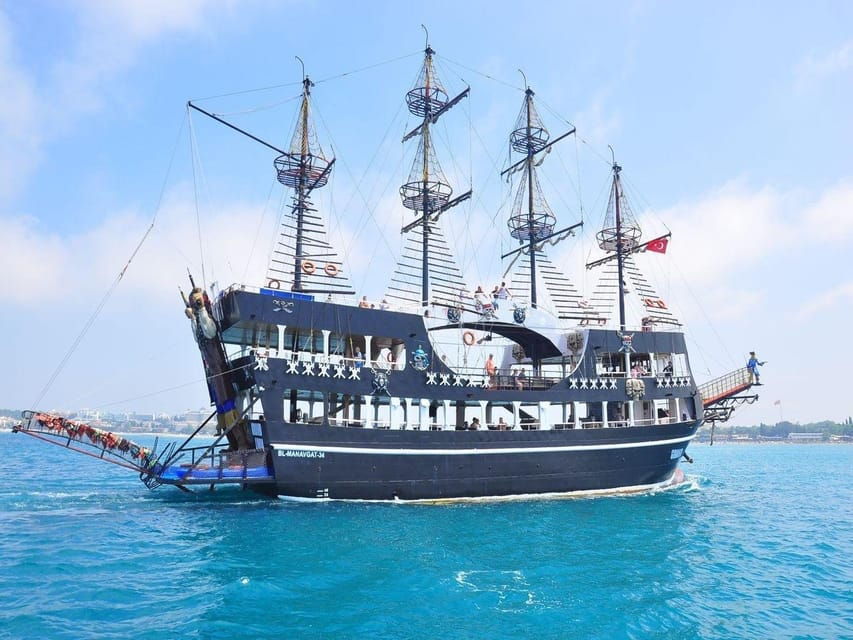 From Side: Manavgat Boat With Waterfall and Bazaar Visit