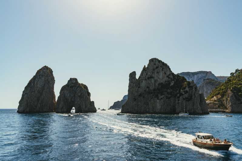 From Sorrento: Capri Boat Cruise With Swimming and Prosecco