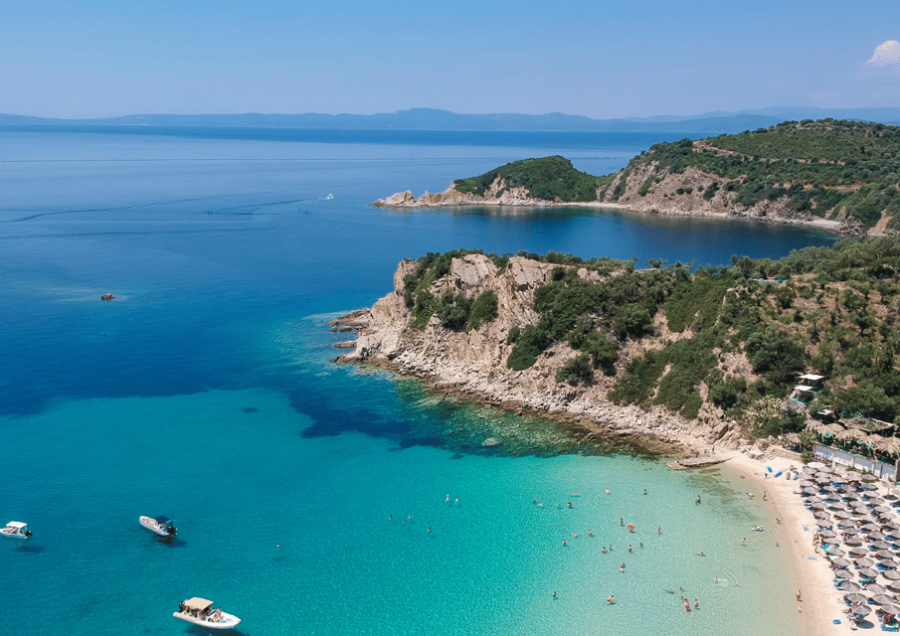 From Thessaloniki: Blue Lagoon & Ammoulliani Cruise